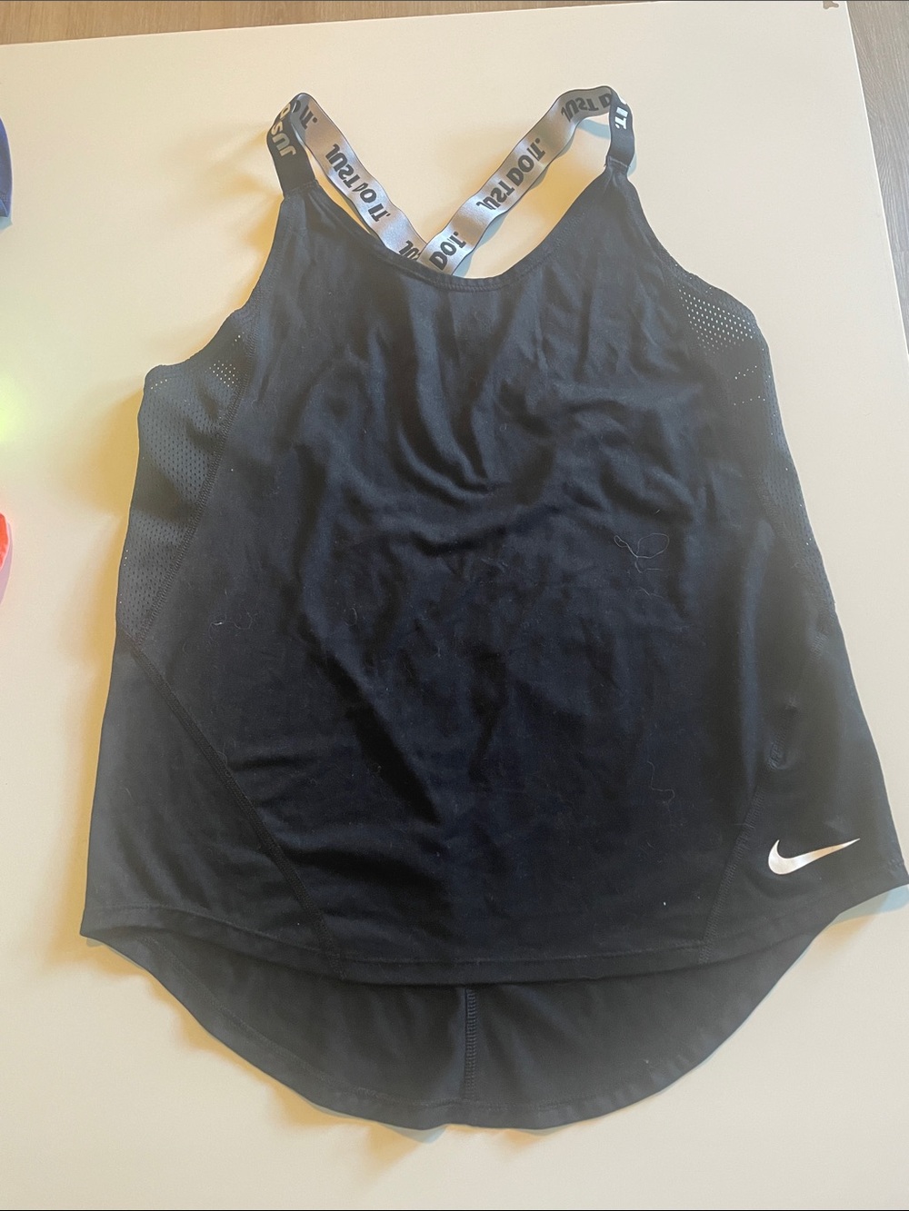 Nike Black Women's Racerback Athletic Tank with Branded Straps